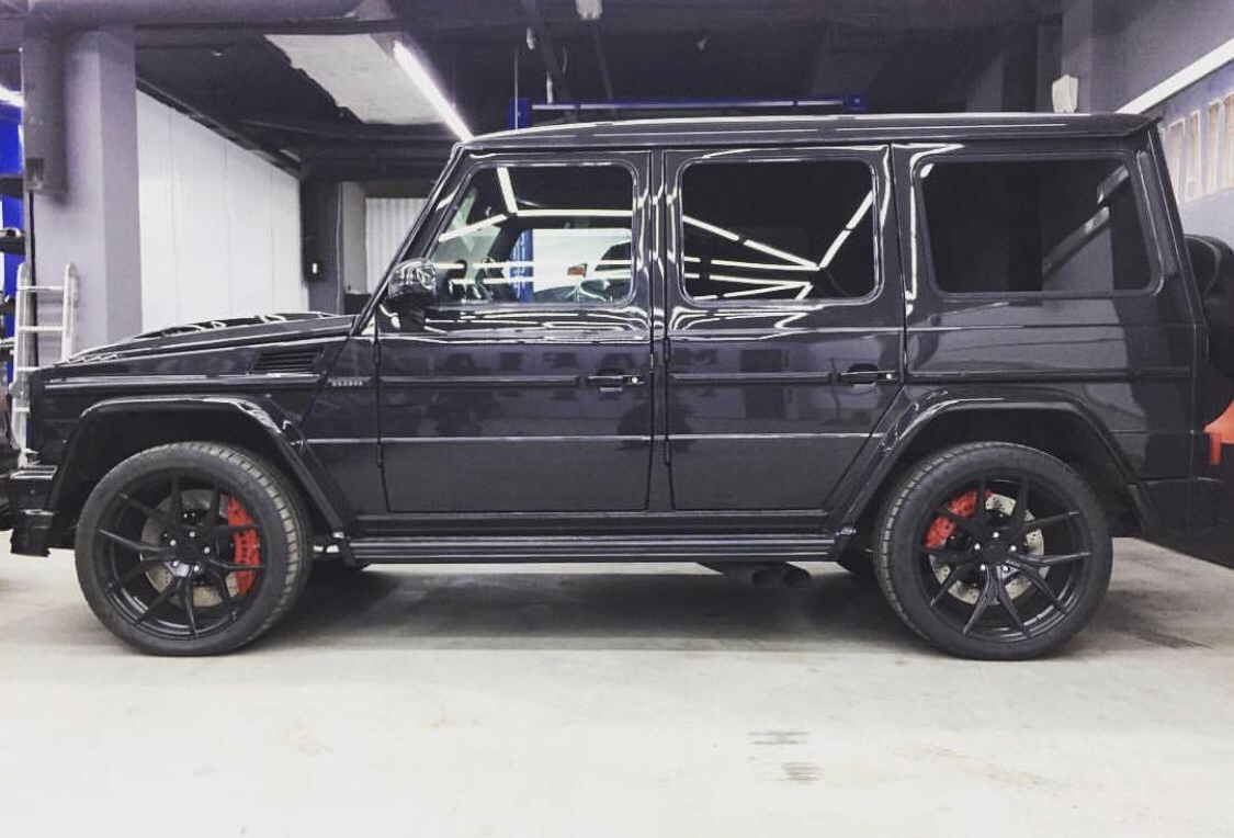 Mercedes G Class на 22" дисках Rohana RFX5 Matte Black фото 3